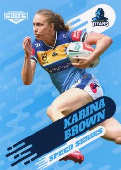 2022 NRL Elite - Speed Series #SS 35 Karina Brown Front